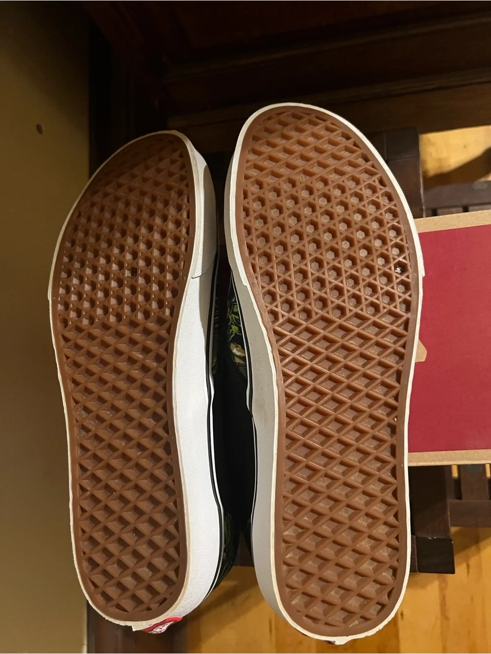 Unique Vans Black Canvas Slip-On with Colorful Skull & Fruit Print